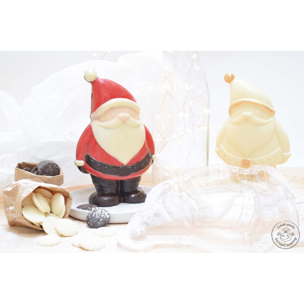 Moule à chocolat 3D Père Noël - Visuel 1